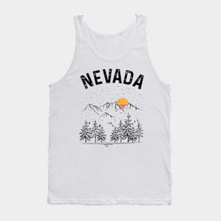 Nevada State Vintage Retro Tank Top